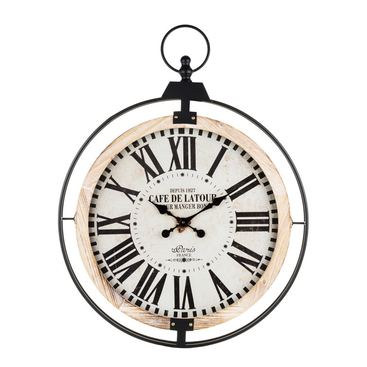 Fleur De Lis Living Silent Wall Clock Wayfair.co.uk